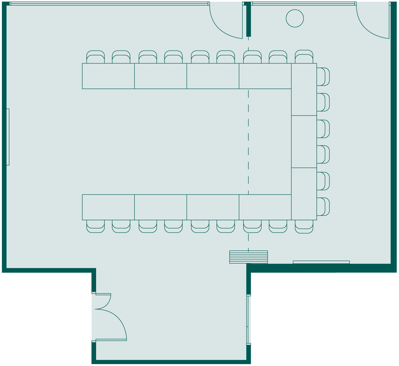 U-shape (24 chairs)