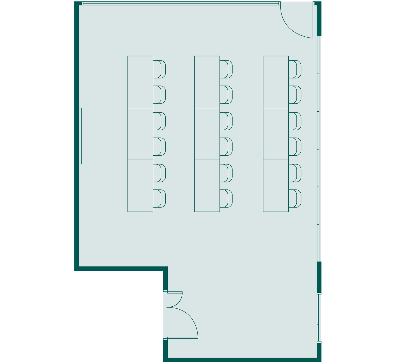 Classroom (18 chairs)
